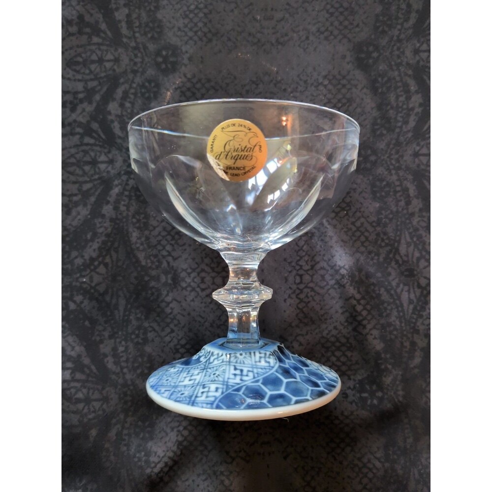 Cristal D' Arques Arita ware Cut Cordial Goblet ~ Mint Cond Nwt